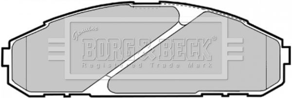 BORG & BECK stabdžių trinkelių rinkinys, diskinis stabdys BBP1585